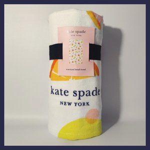 NWT Kate Spade Oversized Beach Towel - Citrus Pattern - 40"x70" - 100% Cotton